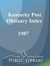 Kentucky Post Obituary Index, 1987